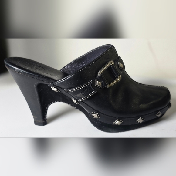 Cole Haan Black Leather Studded Mules 7 1/2 - Picture 5 of 12